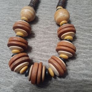 Wooden Beaded Necklace
